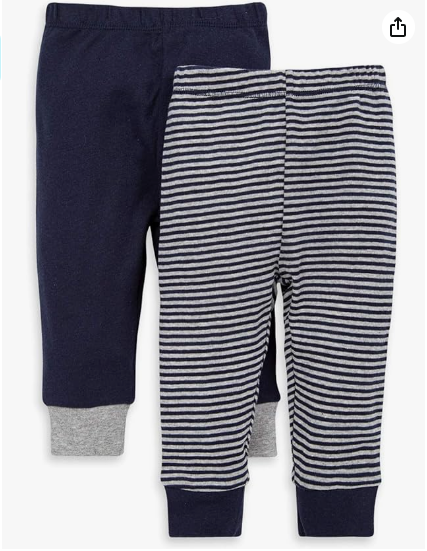 Knit Jogger Pants, Baby Sweatpants, 100% Organic Cotton Infant Bottoms