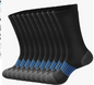 Men's Cotton Athletic Sport Crew Boot Socks Multipack, Moisture Control Extra Heavy Cushion Reinforced Toe and Heel